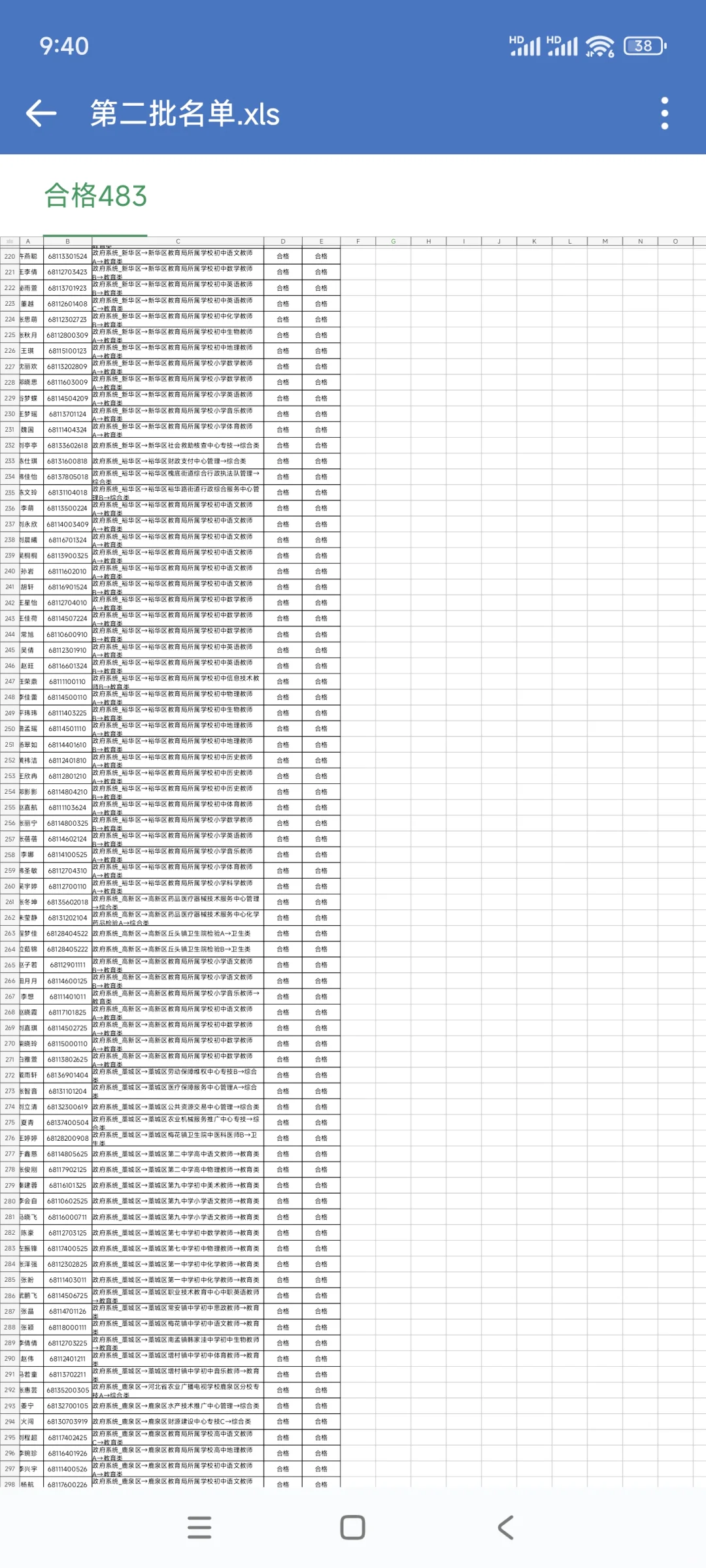 2025年石家庄教招第二批名单如上
