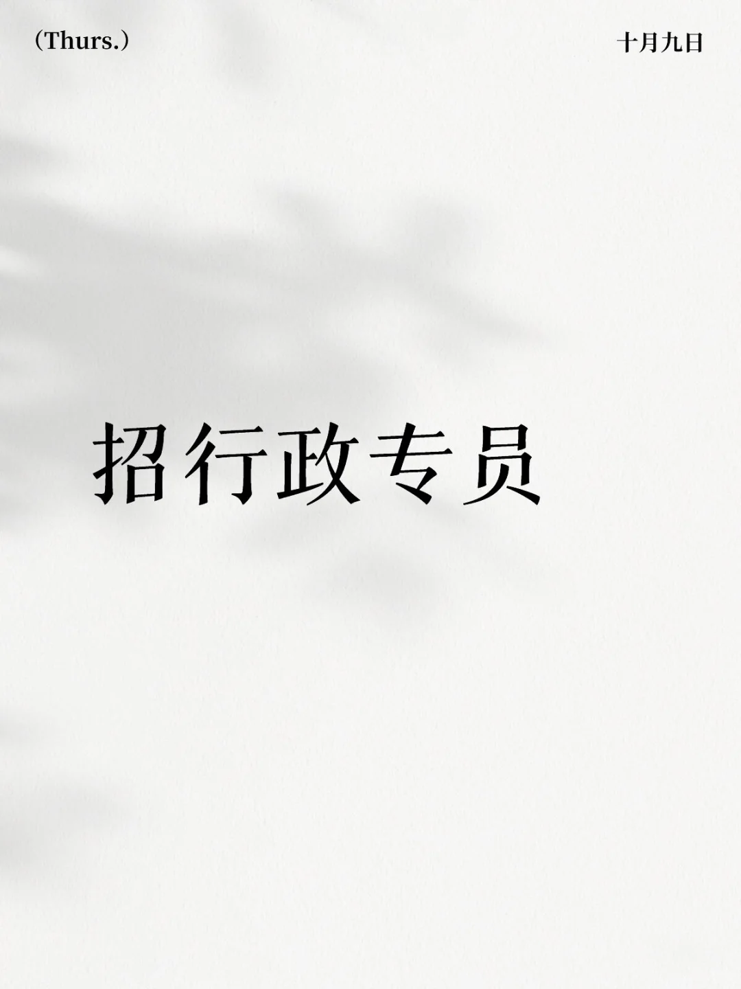 花都招行政专员/五险一金/双休