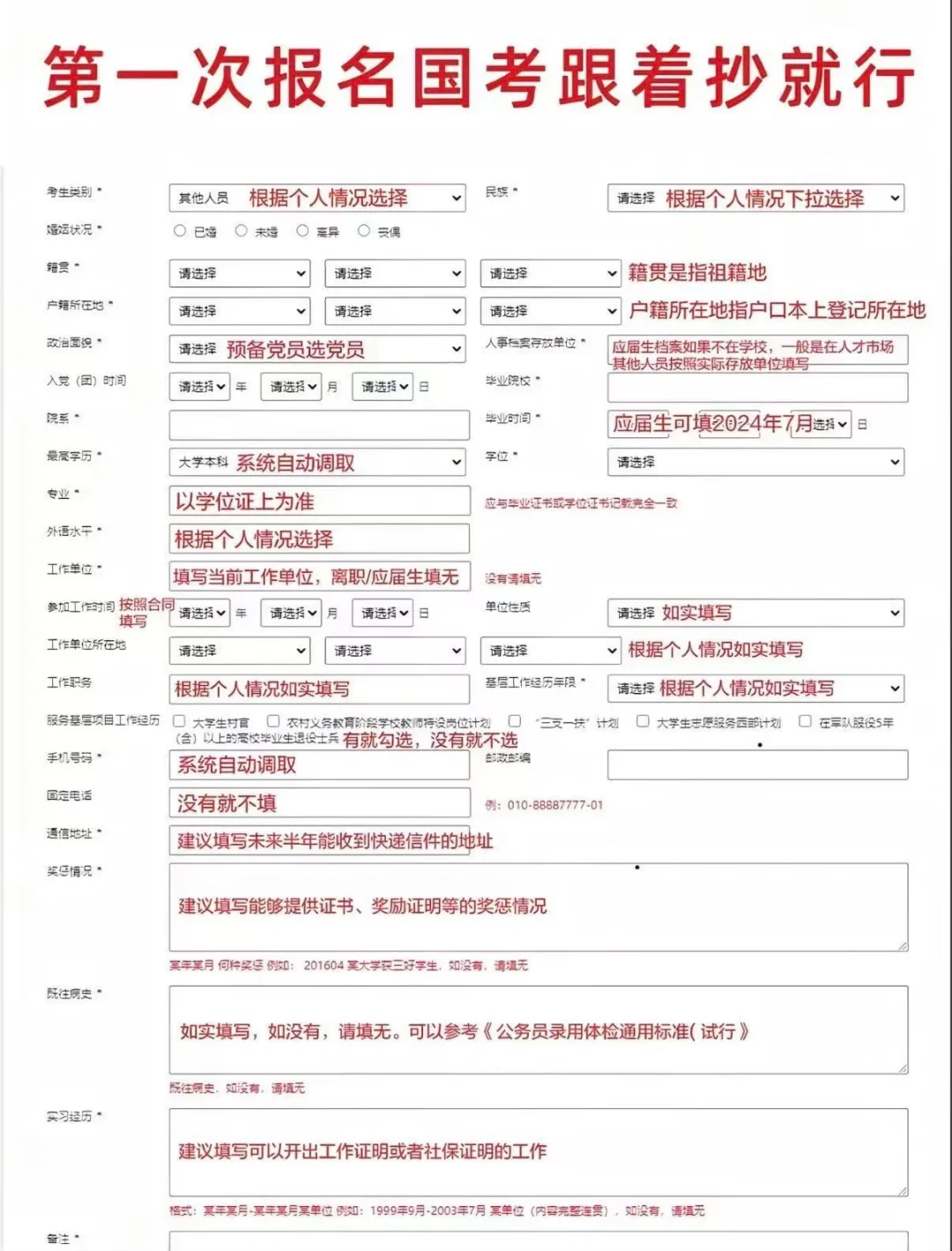 国考报名详细流程