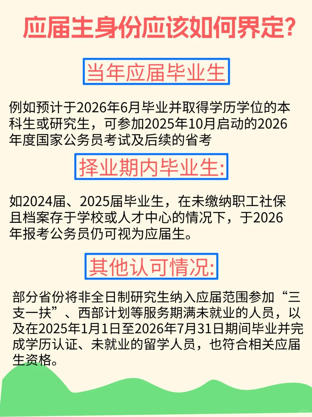 应届生身份应该如何界定