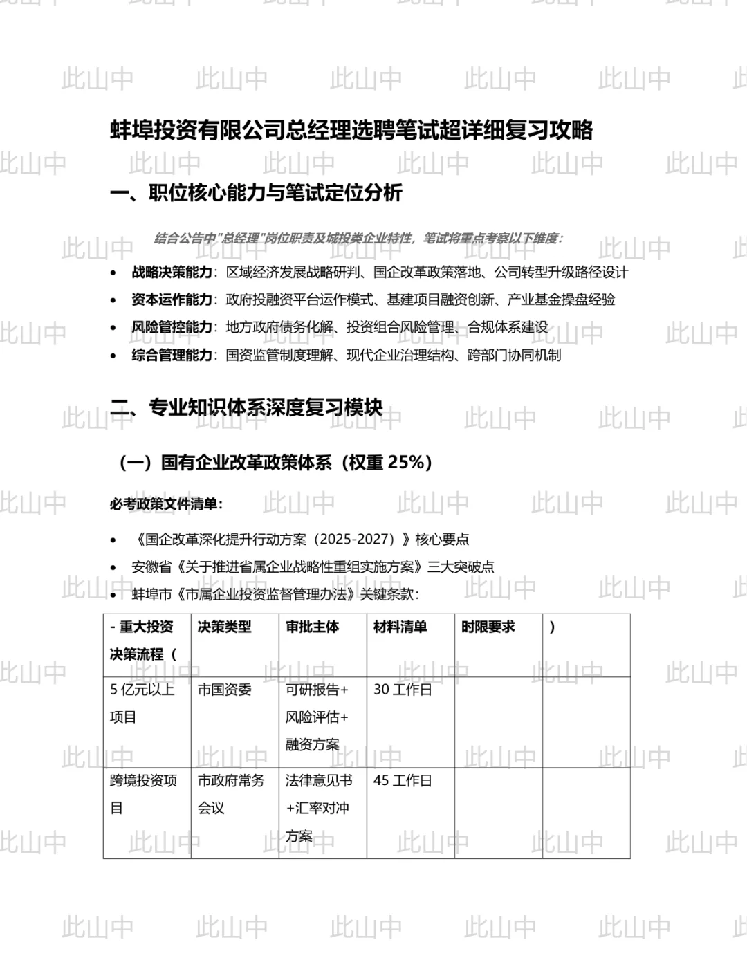 安徽选聘蚌埠投资集团有限公司招聘