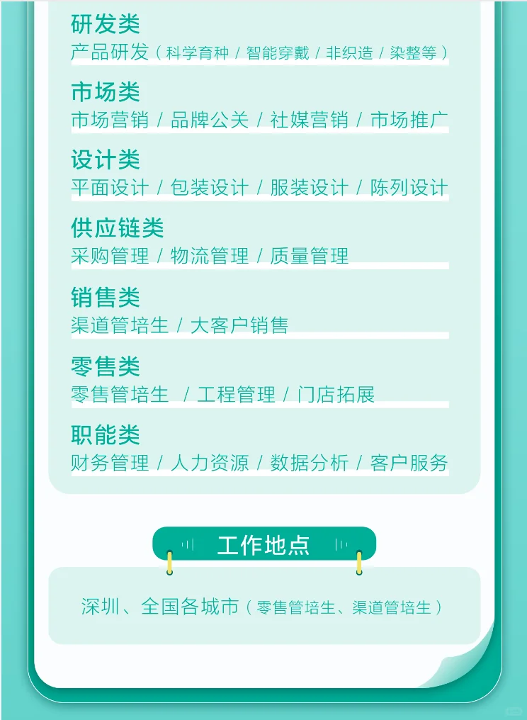 广东棉企26届校招启动！有适合你的不？
