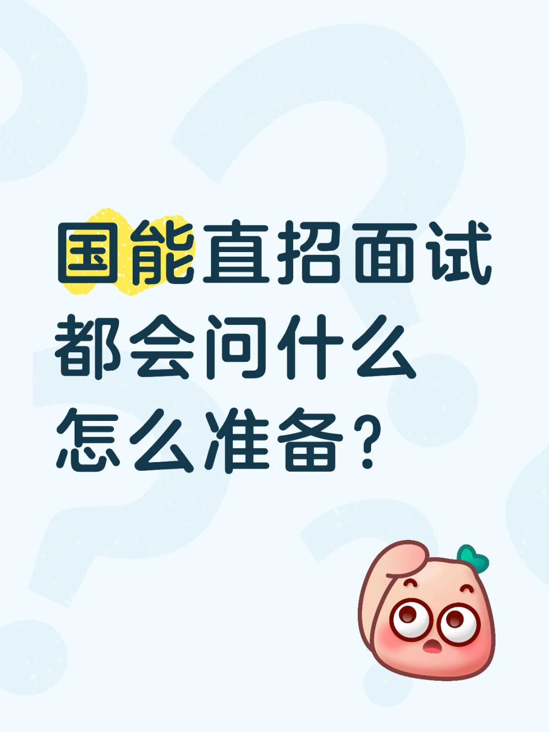 国能直招面试都会问什么怎么准备？