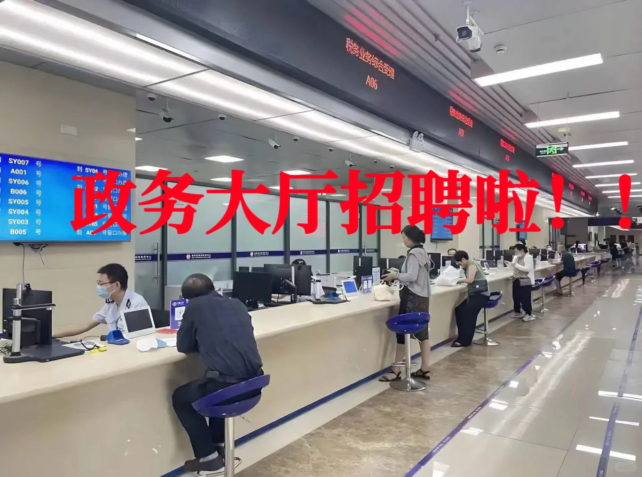 西安市政务大厅招聘啦！！！