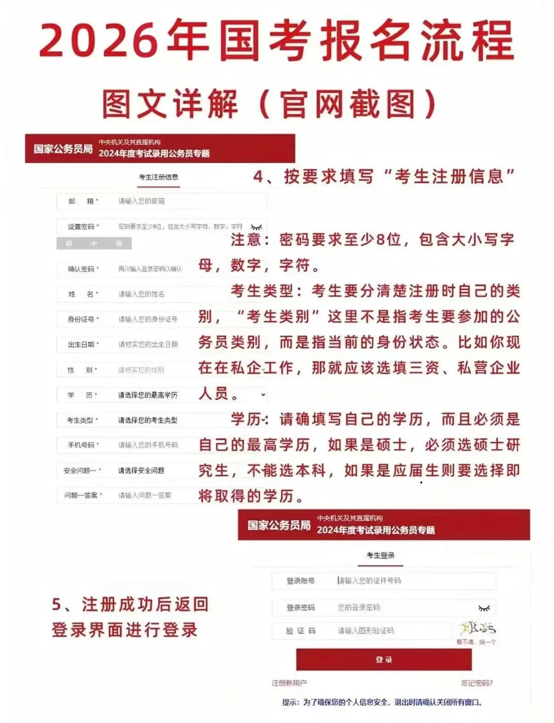 国考报名详细流程