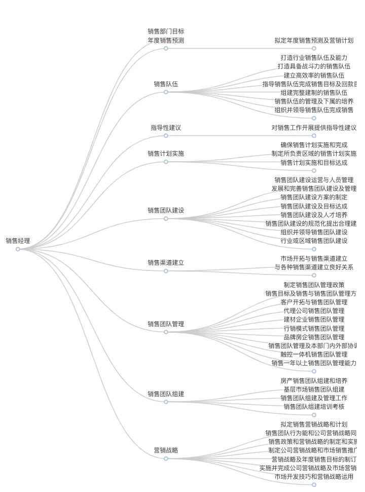 销售代表 和 销售经理 岗位体系