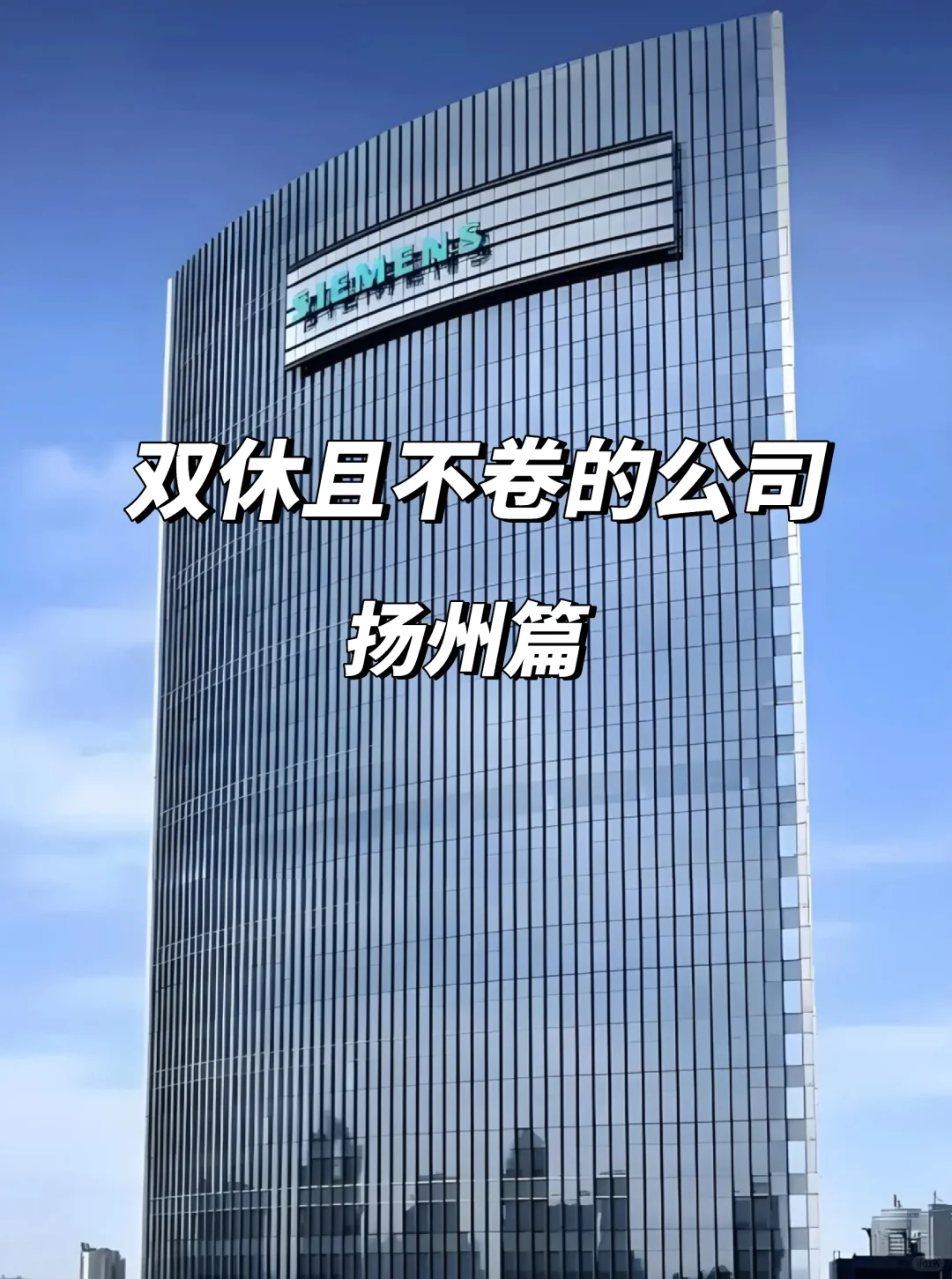 扬州双休不卷公司合集！这12家必冲！💥