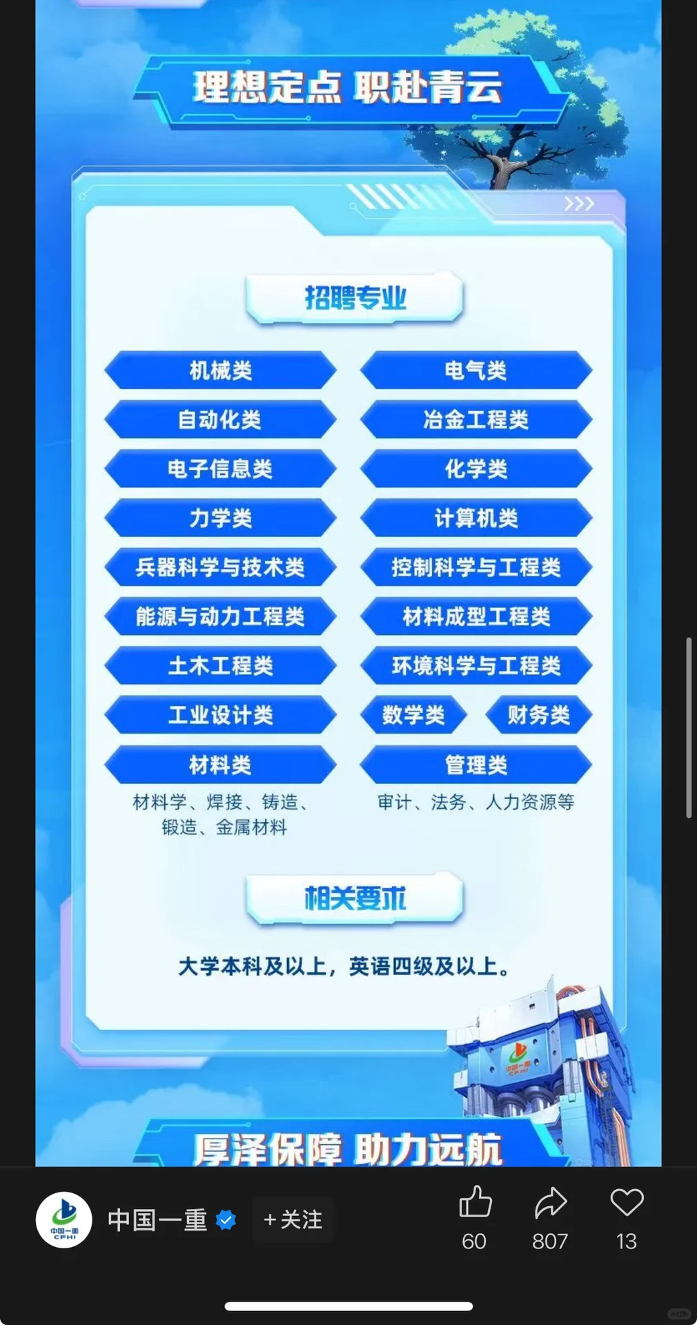 10.13新开国央企招聘|第40期