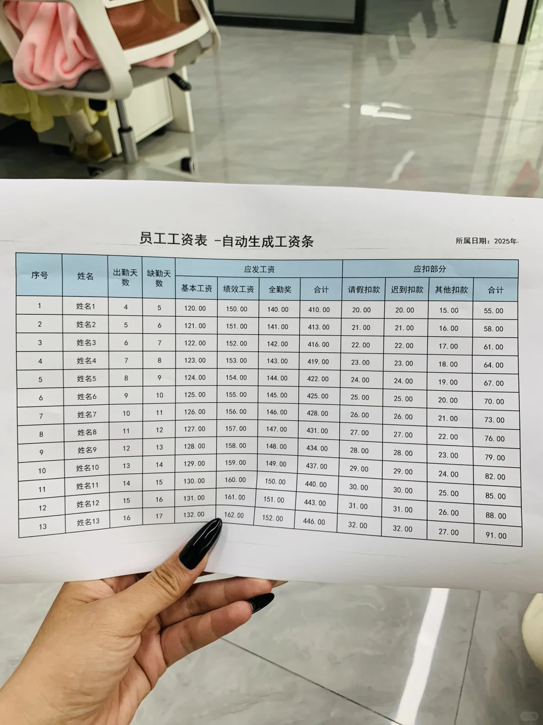 做人事的别连工资表都不会算啊😅