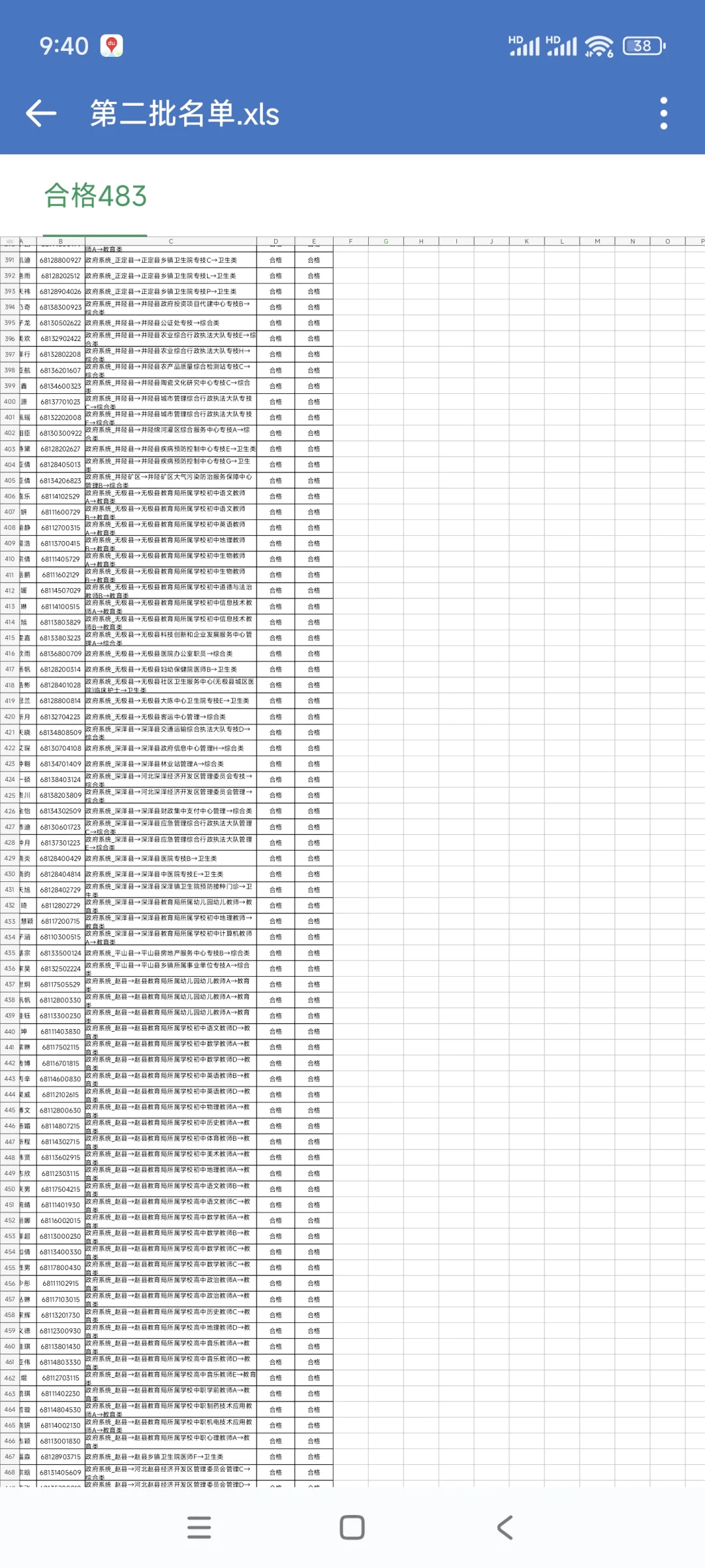 2025年石家庄教招第二批名单如上