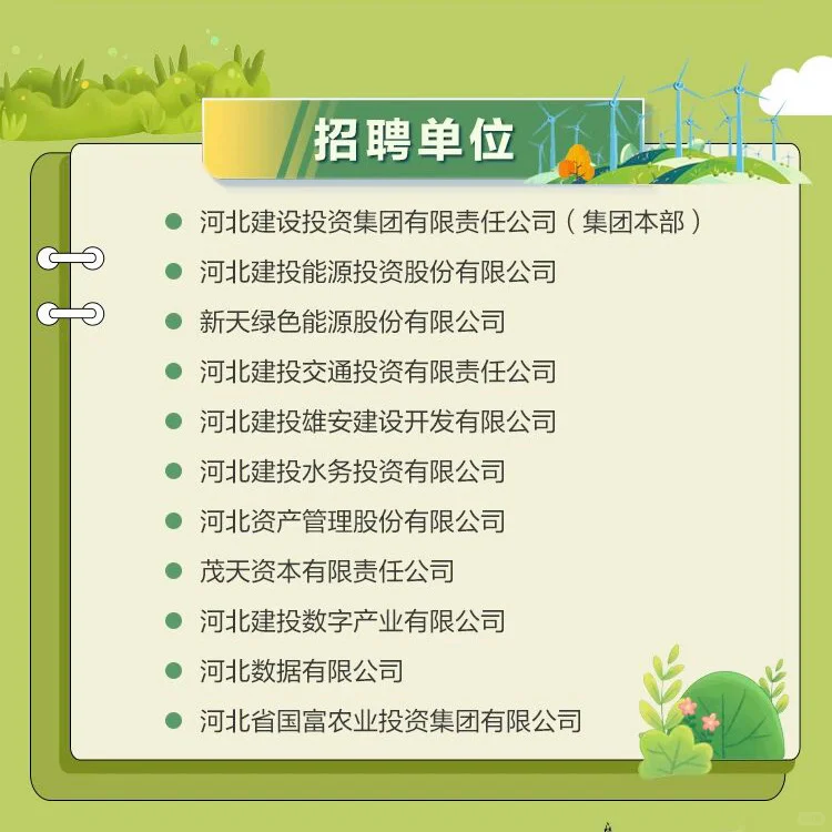 来啦！河北建投集团26校园招聘！🔥