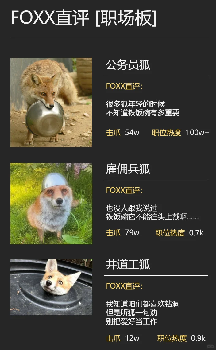 给狐狐开发了一个FOXX直聘