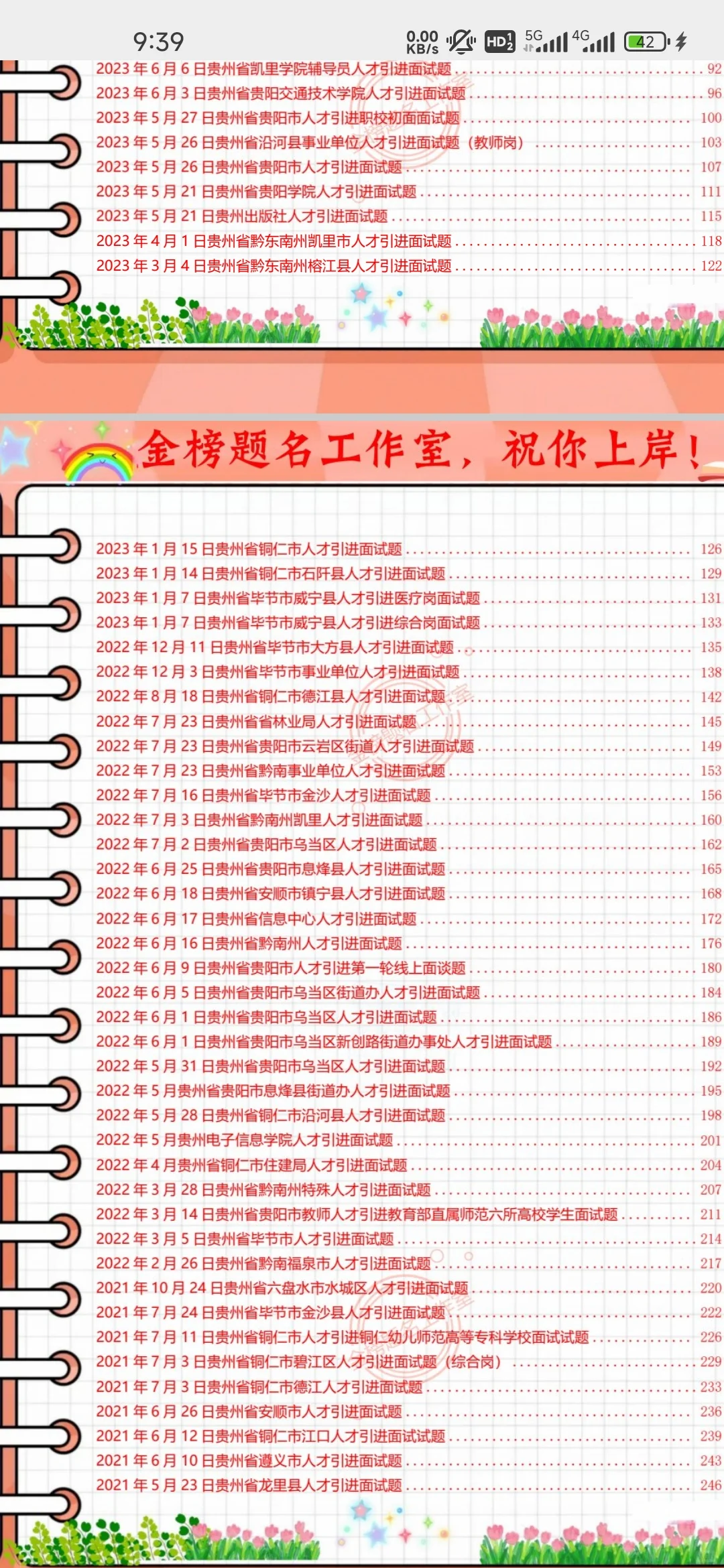 吃透毕节市人才引进面试题100套，刷完稳了