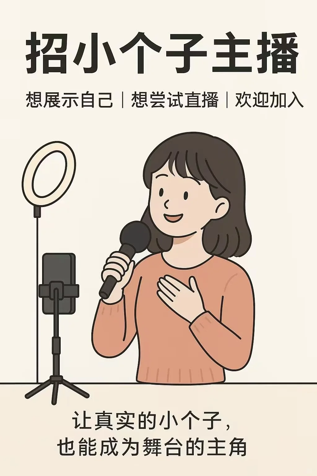 招150cm小个子女装主播啦～招150cm主播啦～