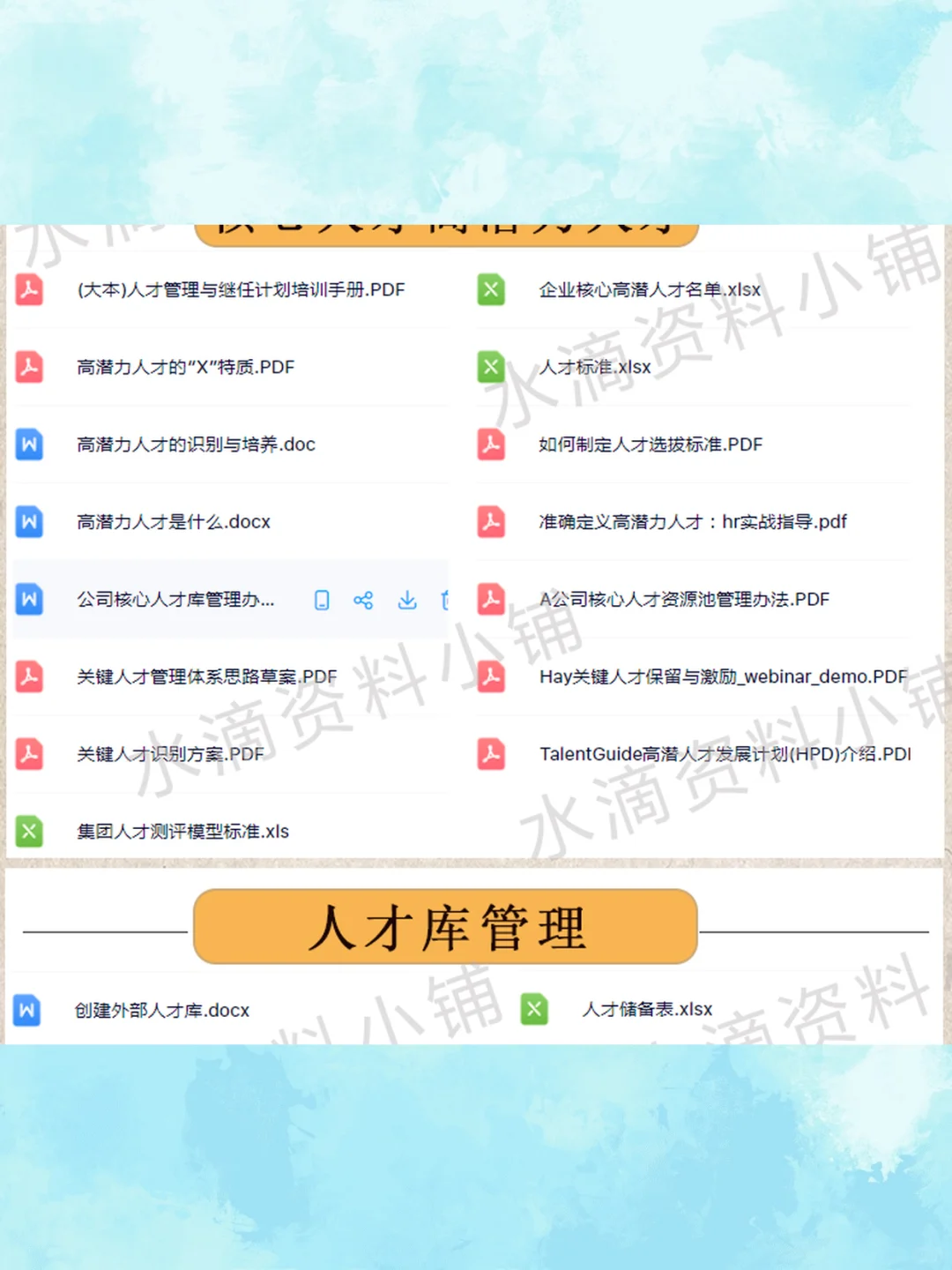 公司核心人才库建立方案高潜力后备人才识别