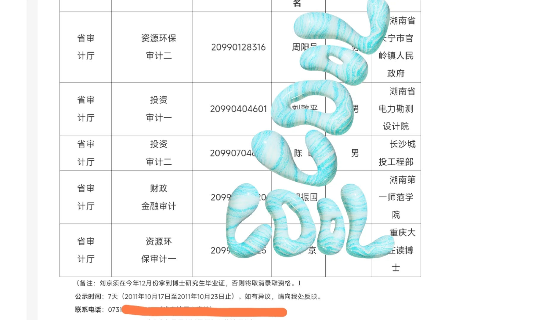 考录到省厅的同志怎么样了~11年某省