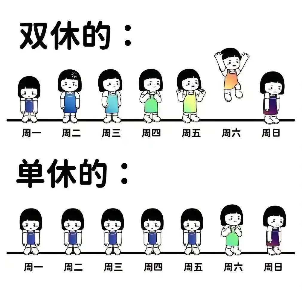 双休的VS单休的