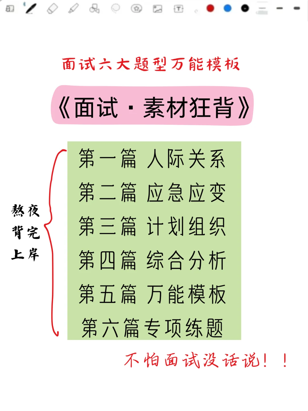 姐瞬间不急了，结构化面试无非这6大篇