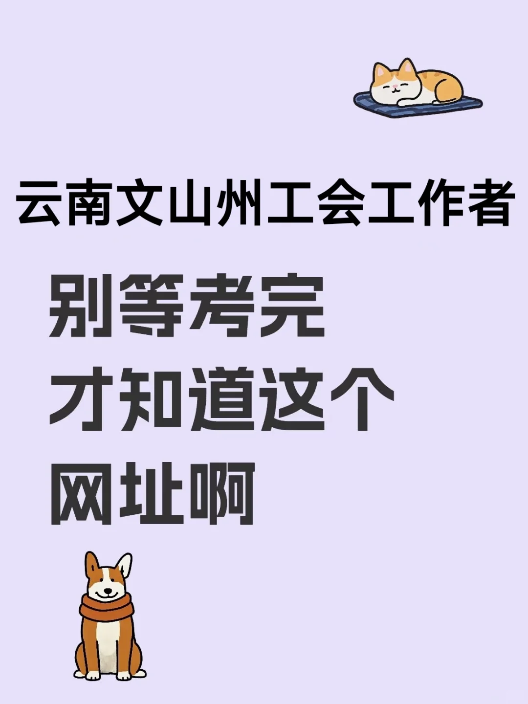 云南文山州总工会不要等考完才知道这个网址