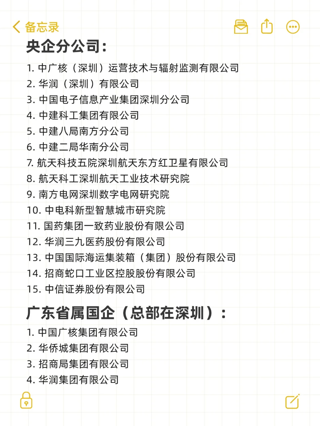 秋招一定要投的央国企一一深圳篇