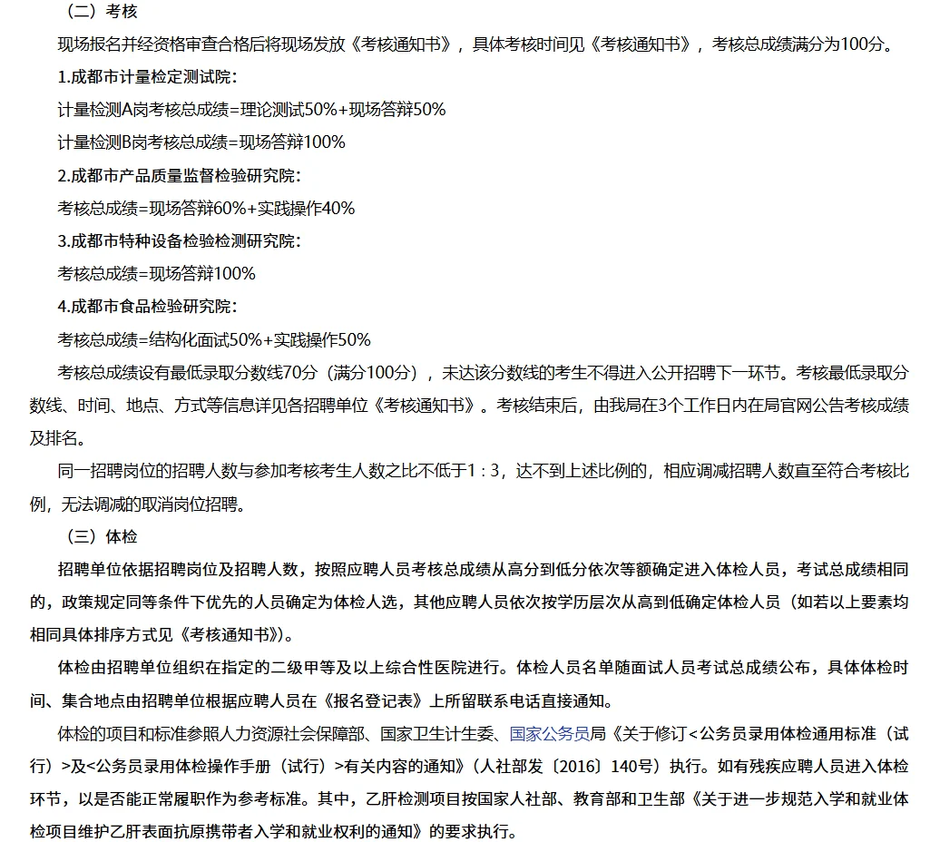 成都市场监管局所属事业单位考核招聘13人
