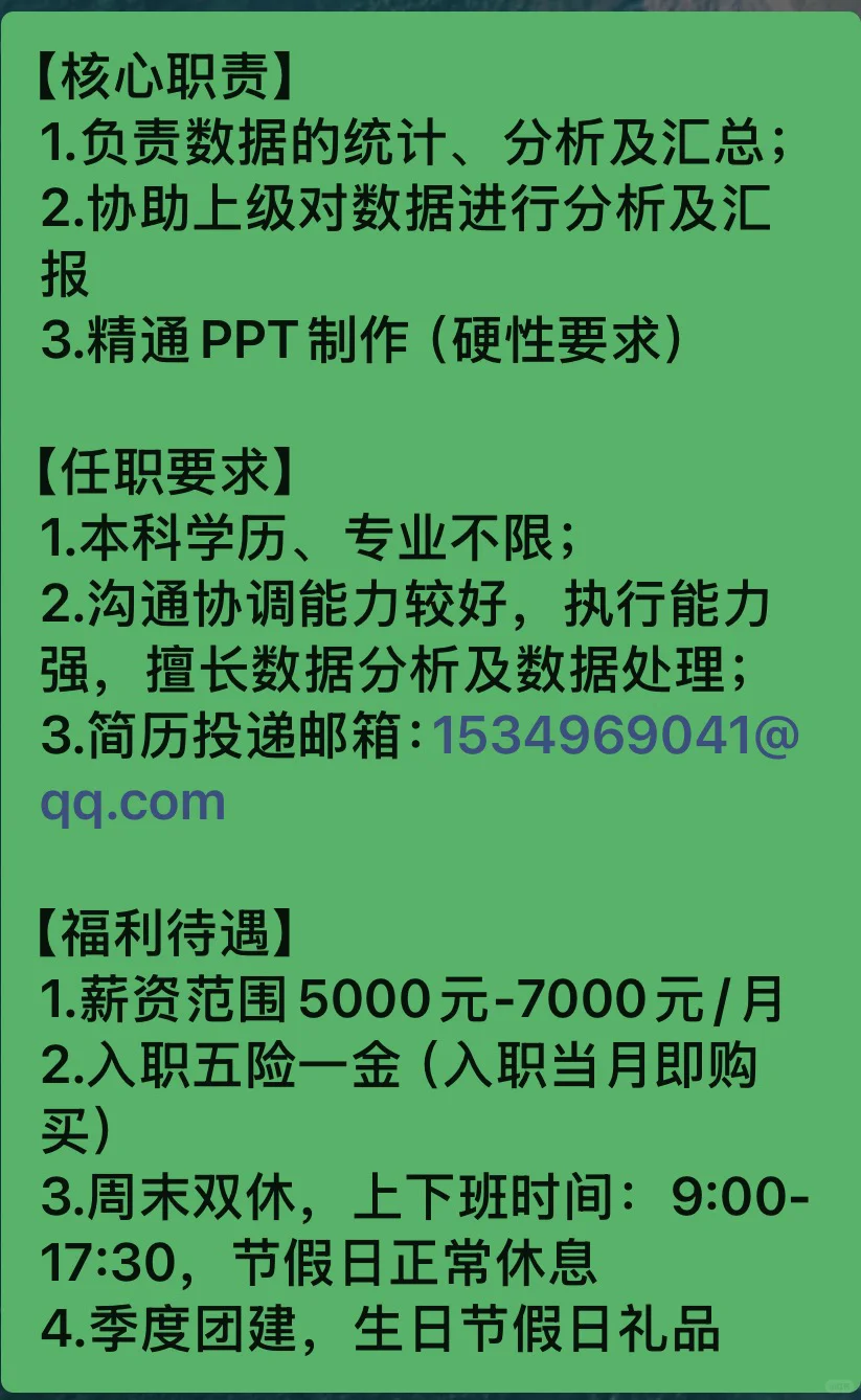 招聘数据分析岗