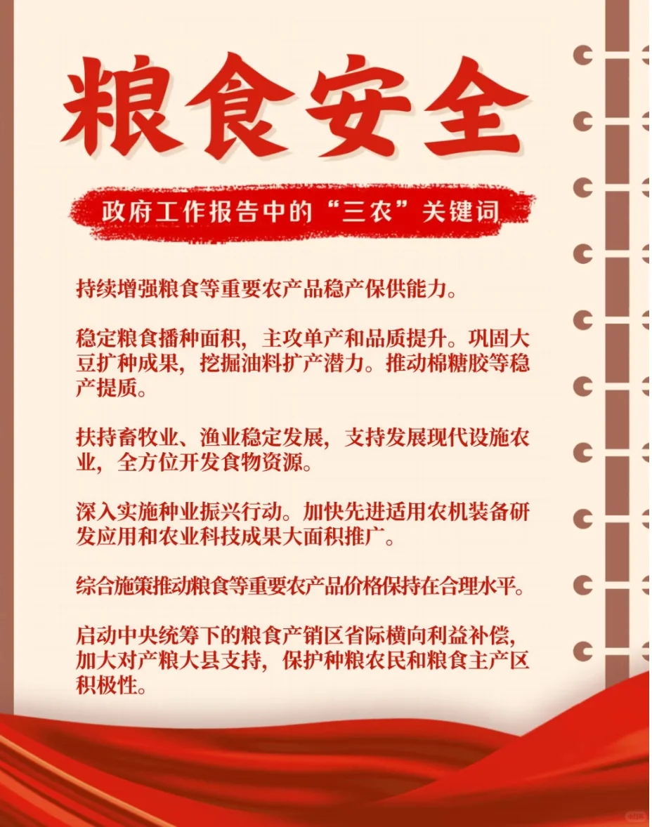 2025三农工作怎么干，政府工作报告划重点！