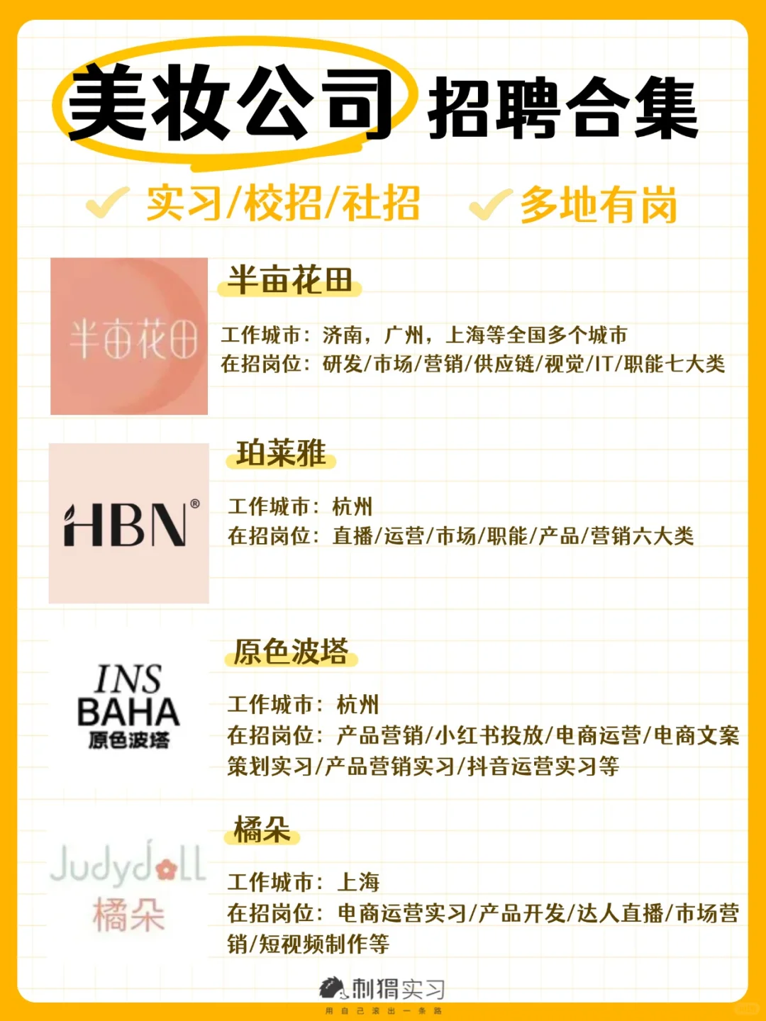 美妆公司招聘啦｜这些宝藏岗位正在开放！