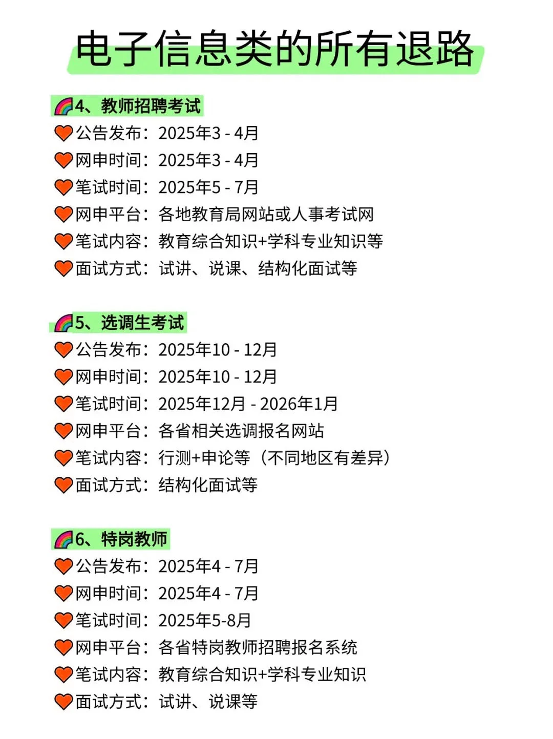 电子信息类的所有退路！！