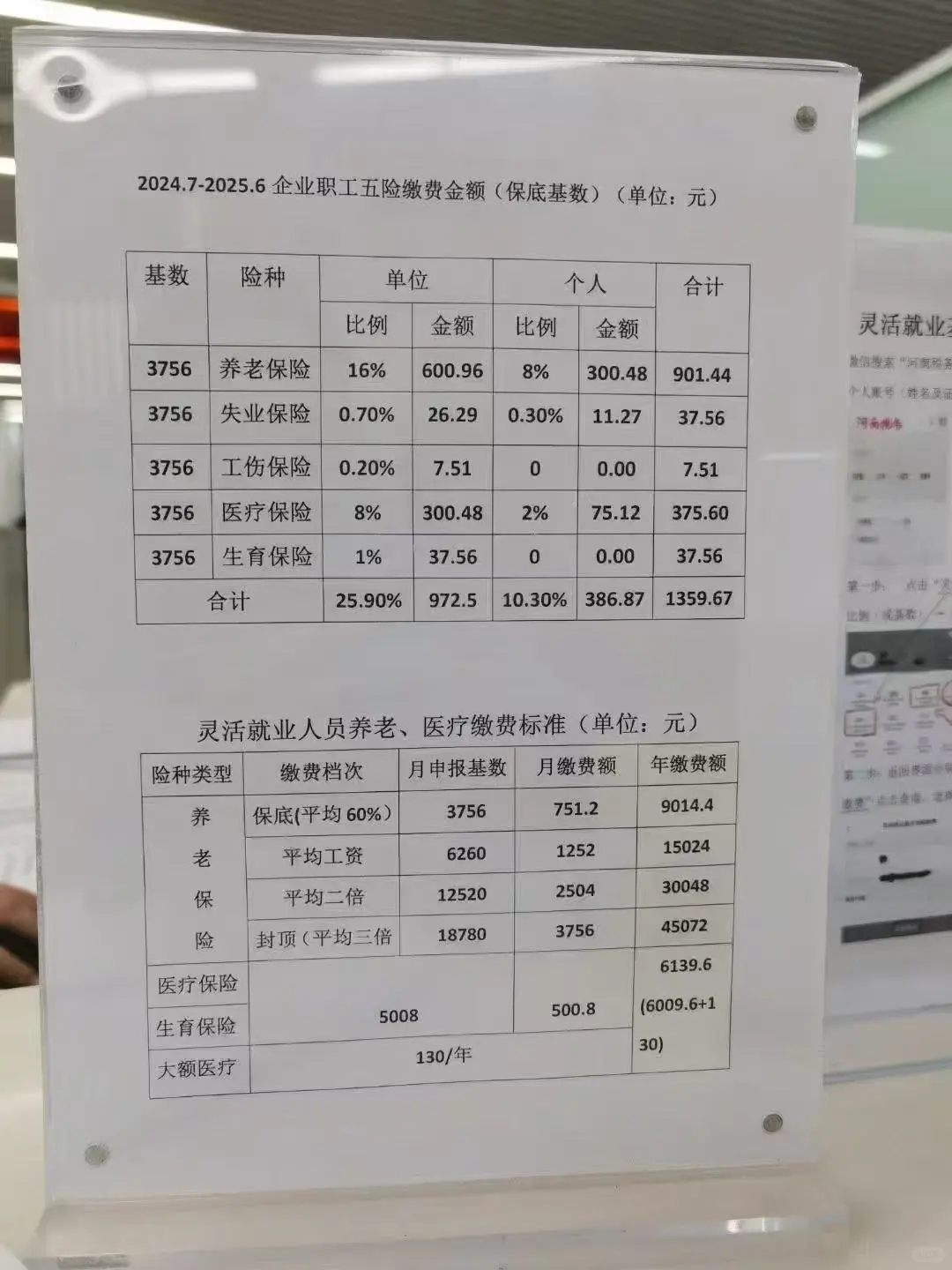 24年7月至25年6月最新社保基数