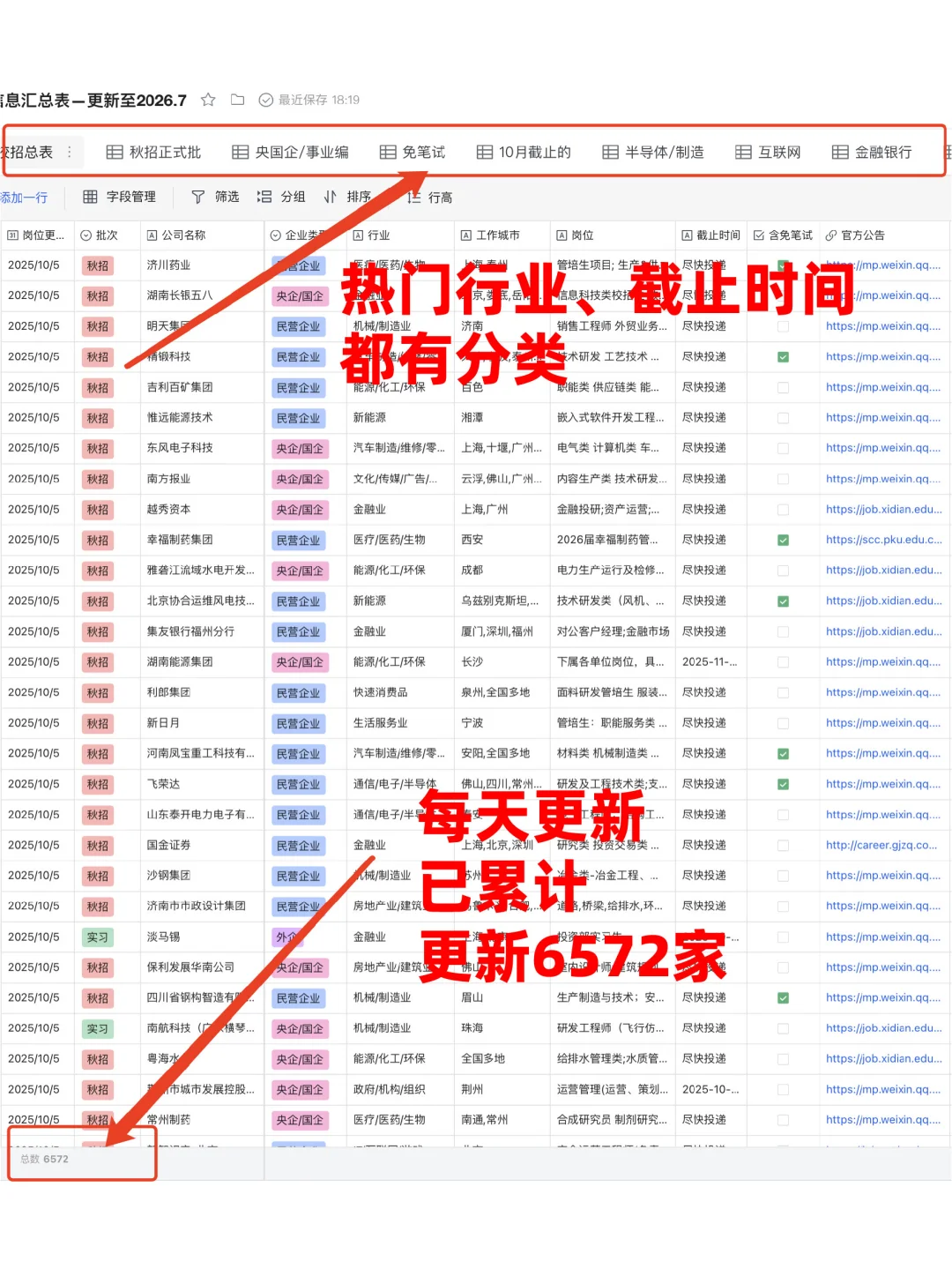 26届已开秋招信息汇总表（10.6已更新）