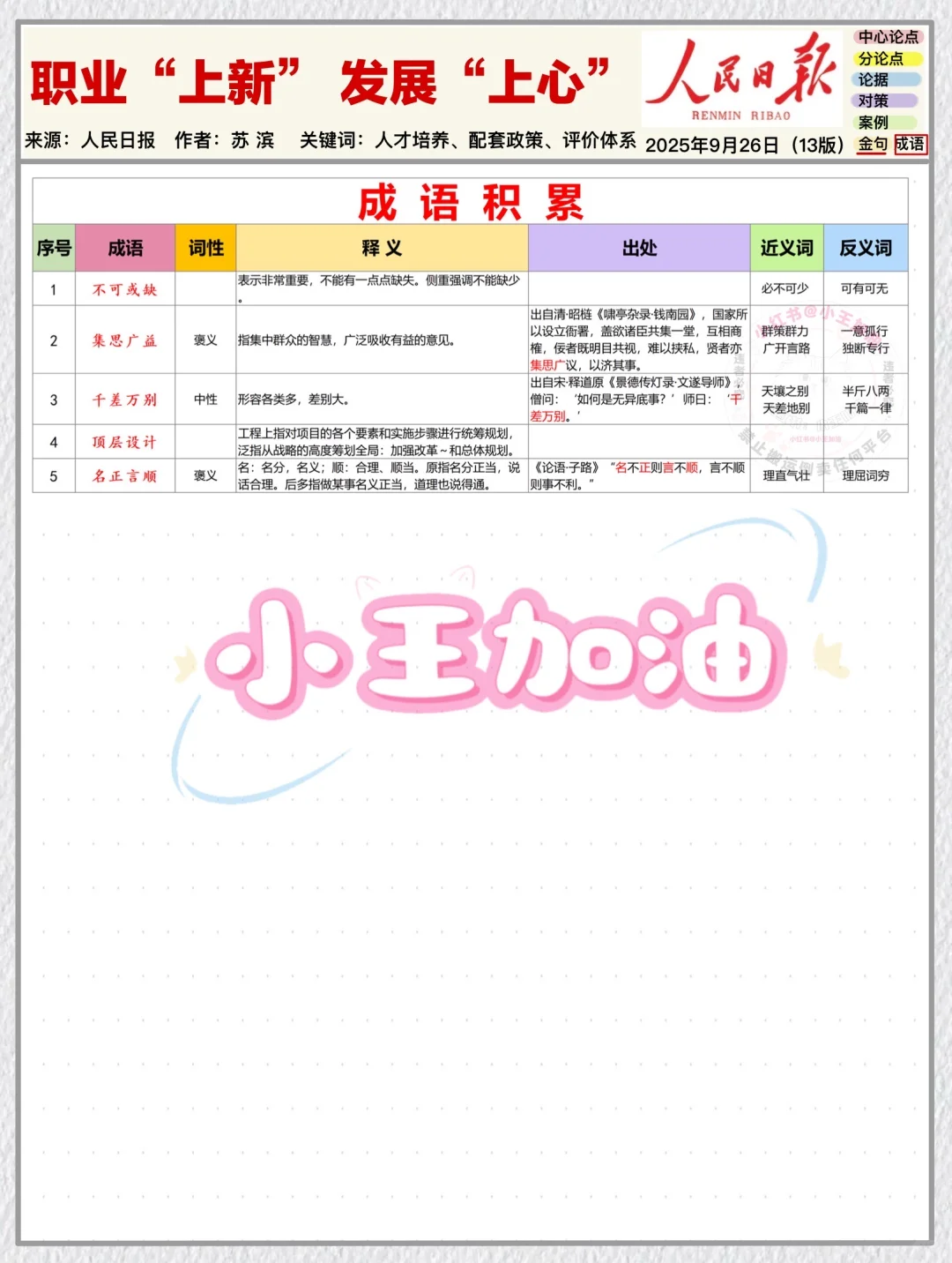 人民日报每日精读打卡｜10月13日【乡村振兴】