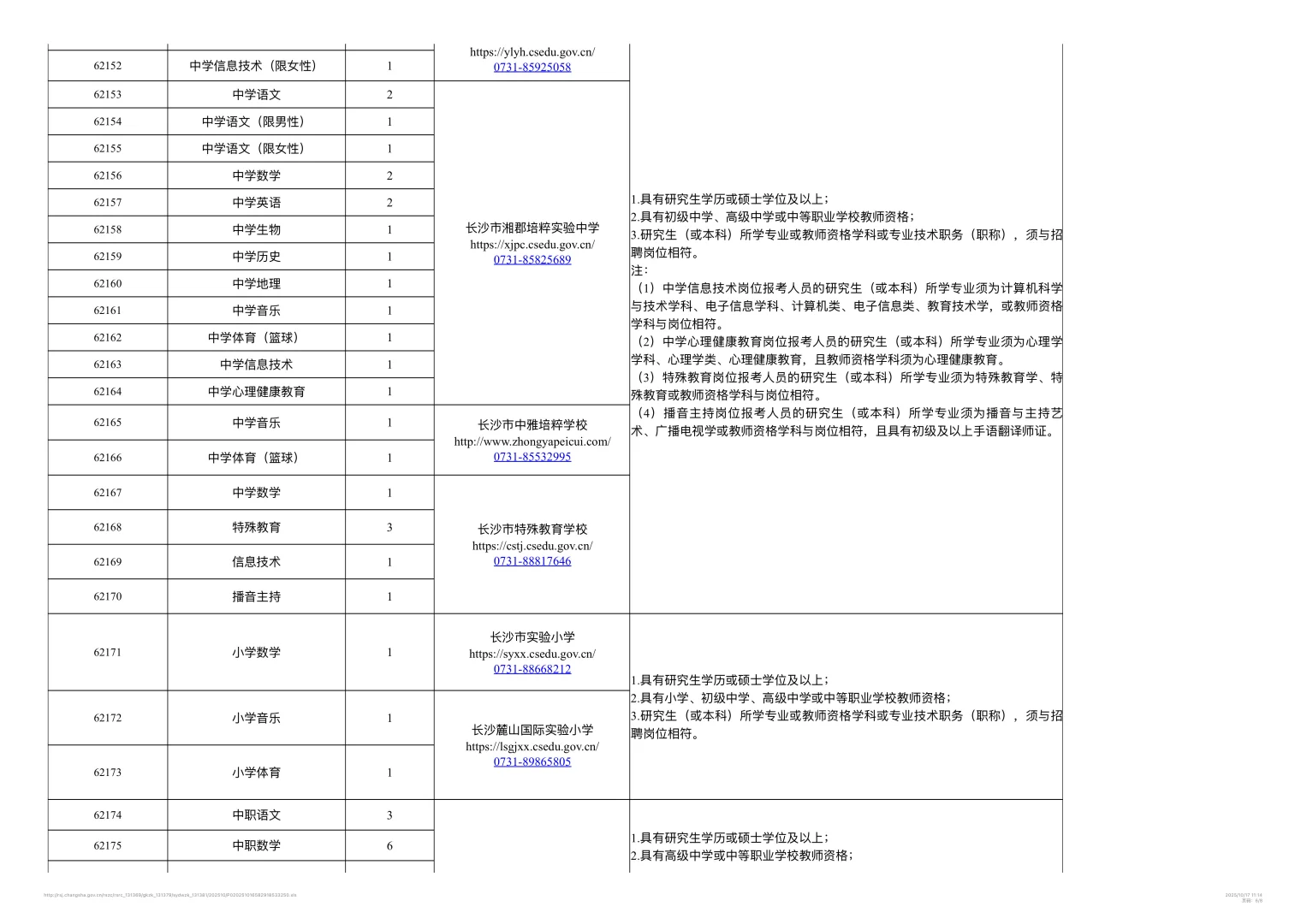 26年长沙教育局所属事业单位公开招聘教师