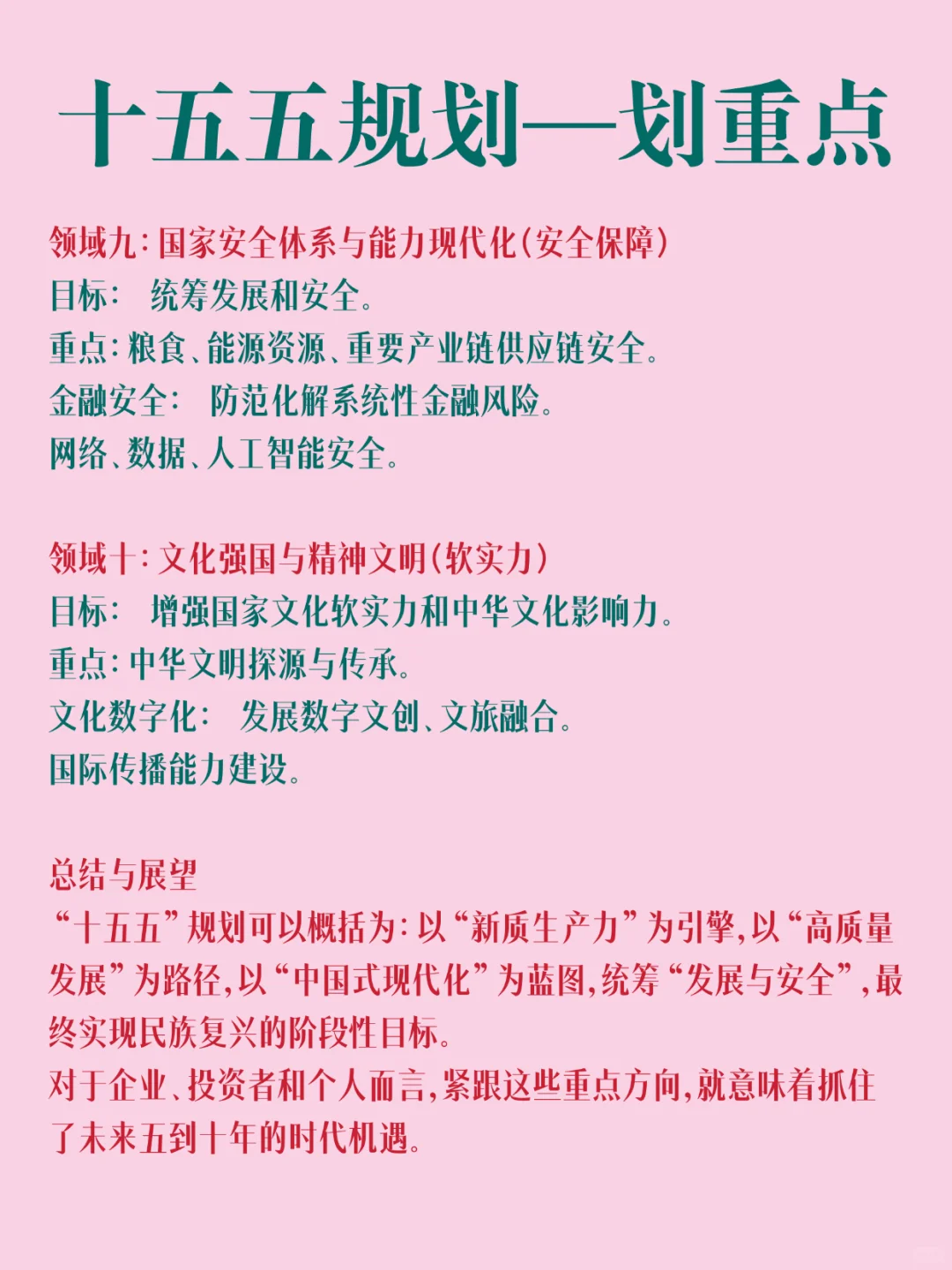 十五五规划一划重点❗️考公人查收🙌🏻