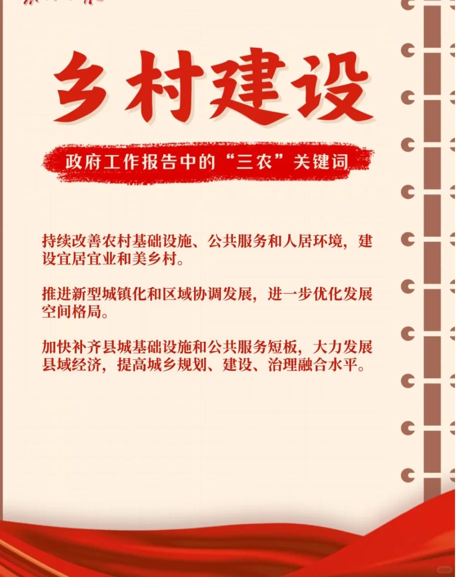 2025三农工作怎么干，政府工作报告划重点！