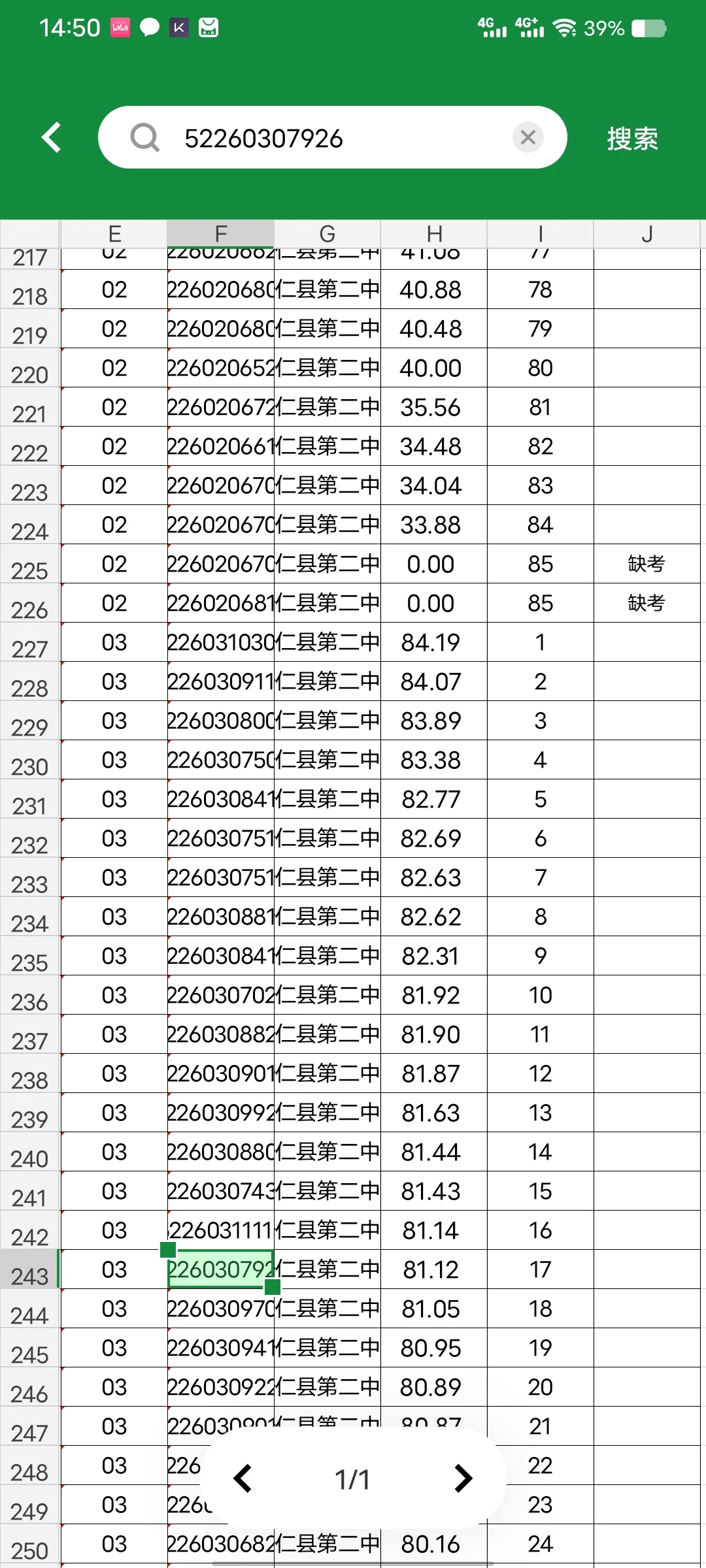 安仁事业编成绩