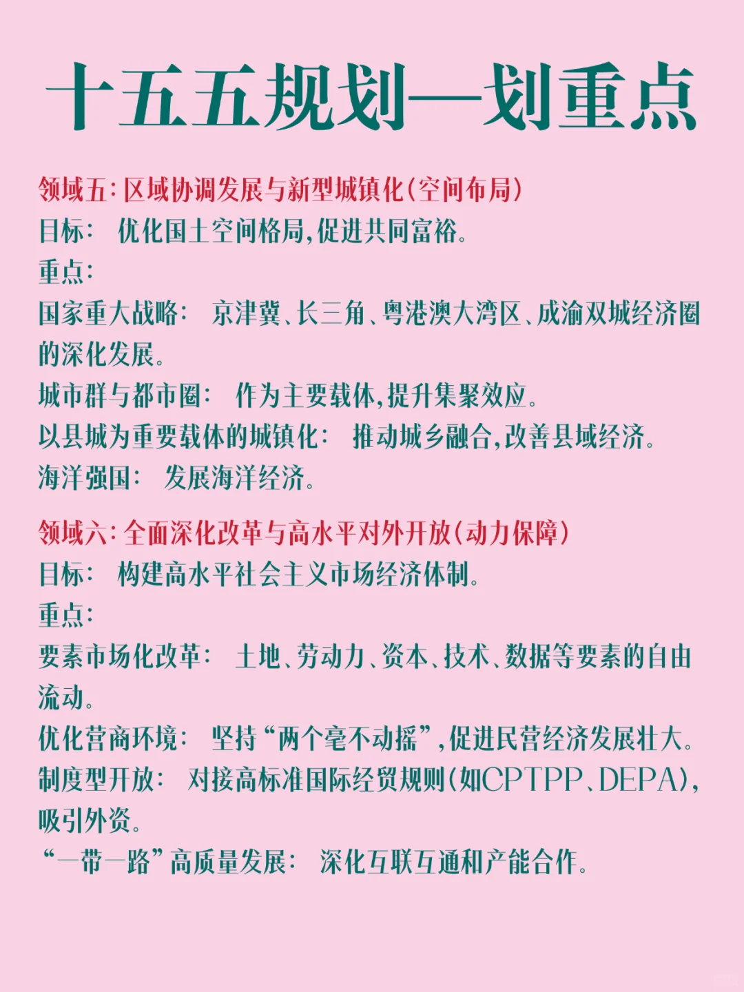 十五五规划一划重点❗️考公人查收🙌🏻