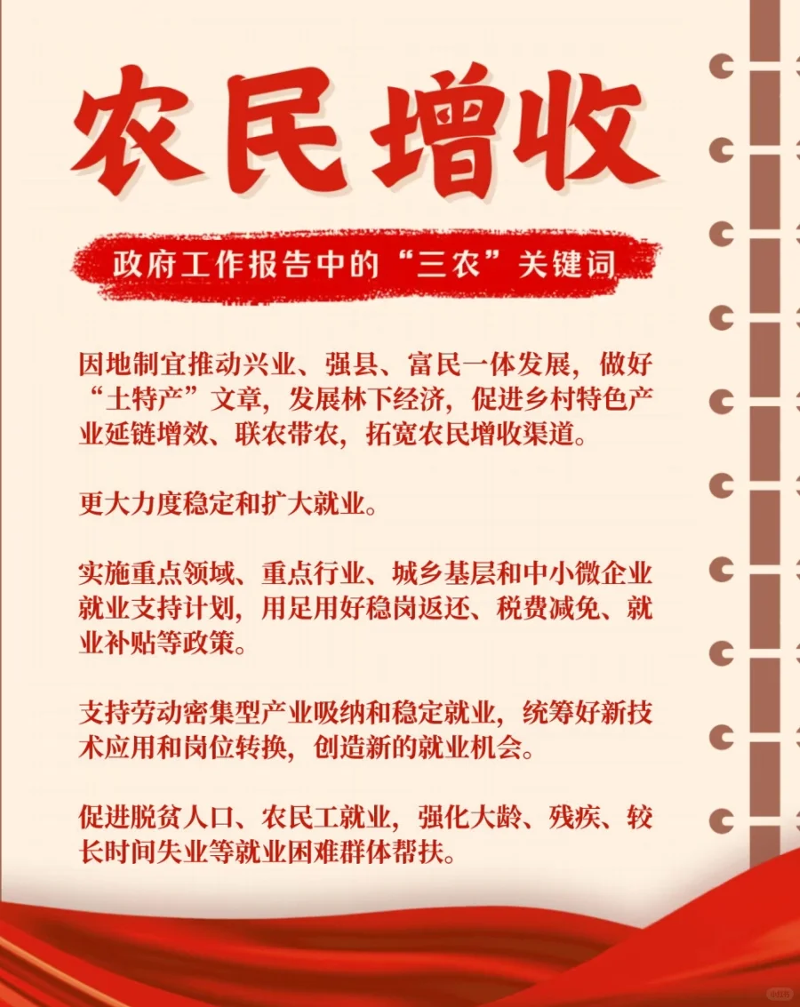 2025三农工作怎么干，政府工作报告划重点！