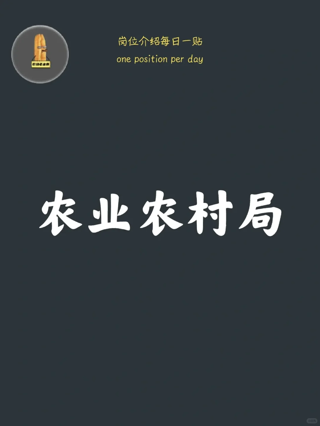 女孩们，一定要了解农业农村局工作