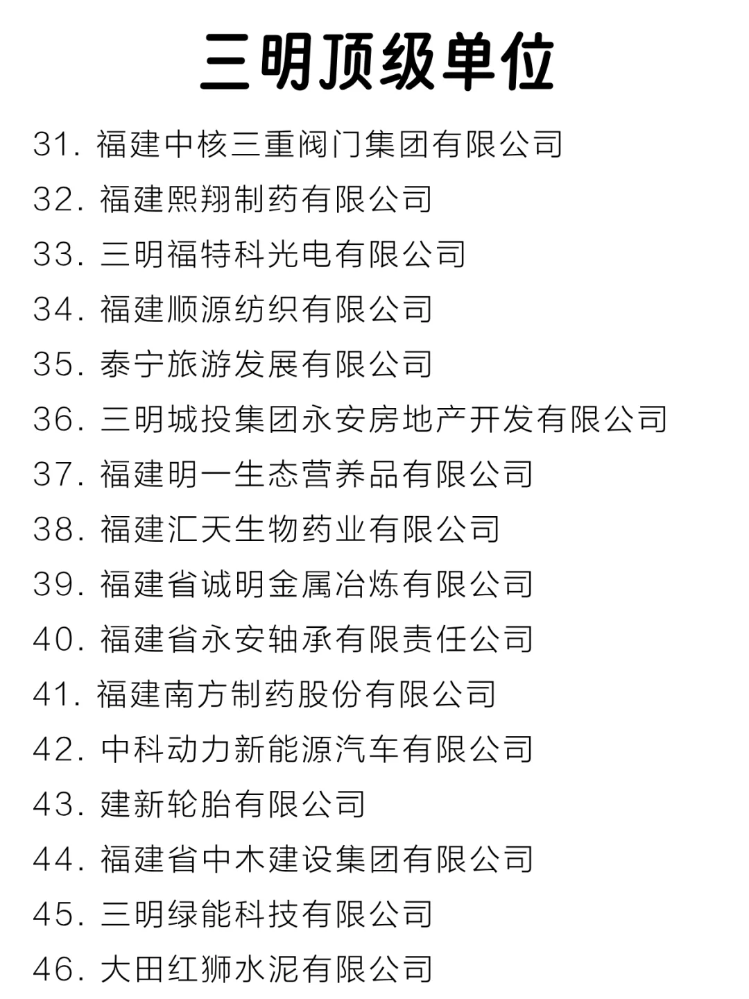 三明顶级单位盘点来啦～
