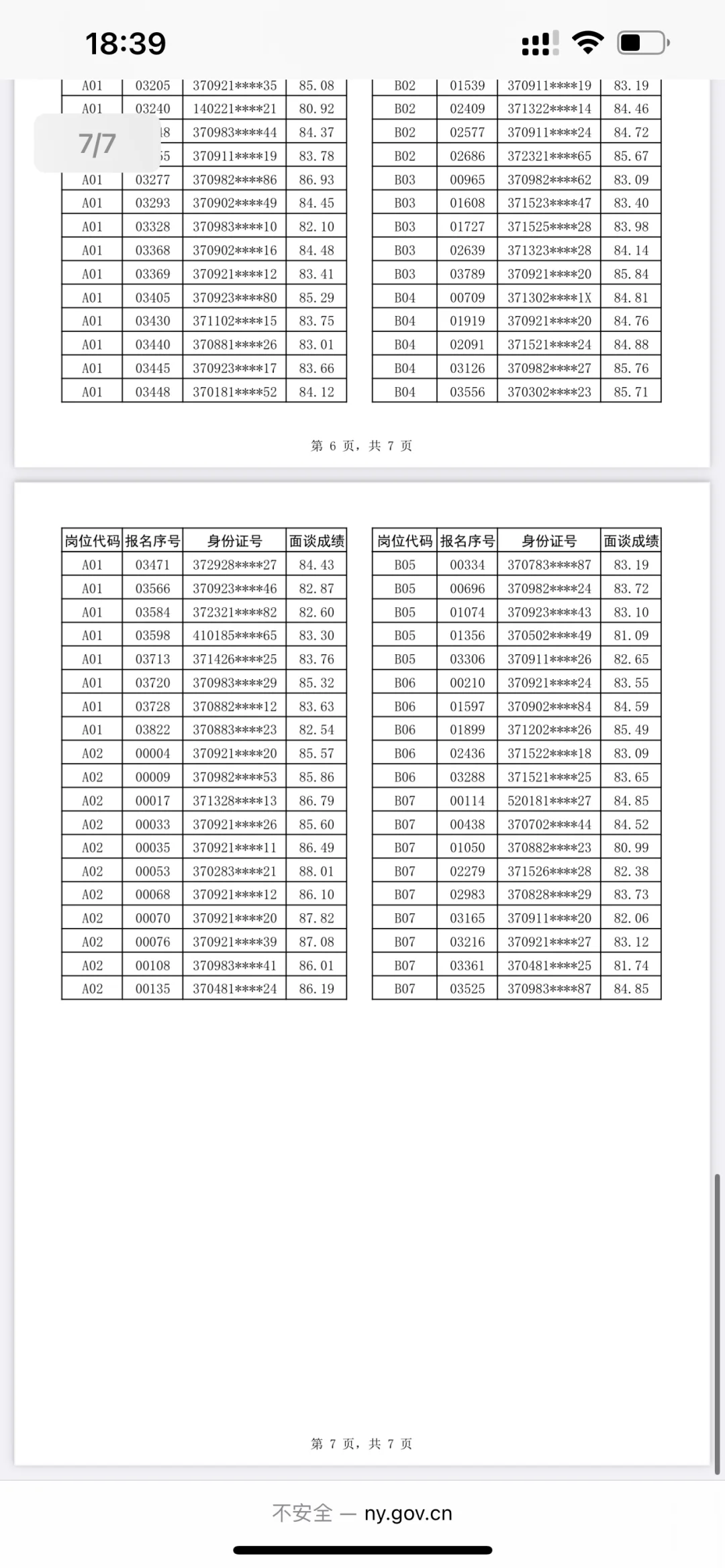 宁阳人才引进面试名单