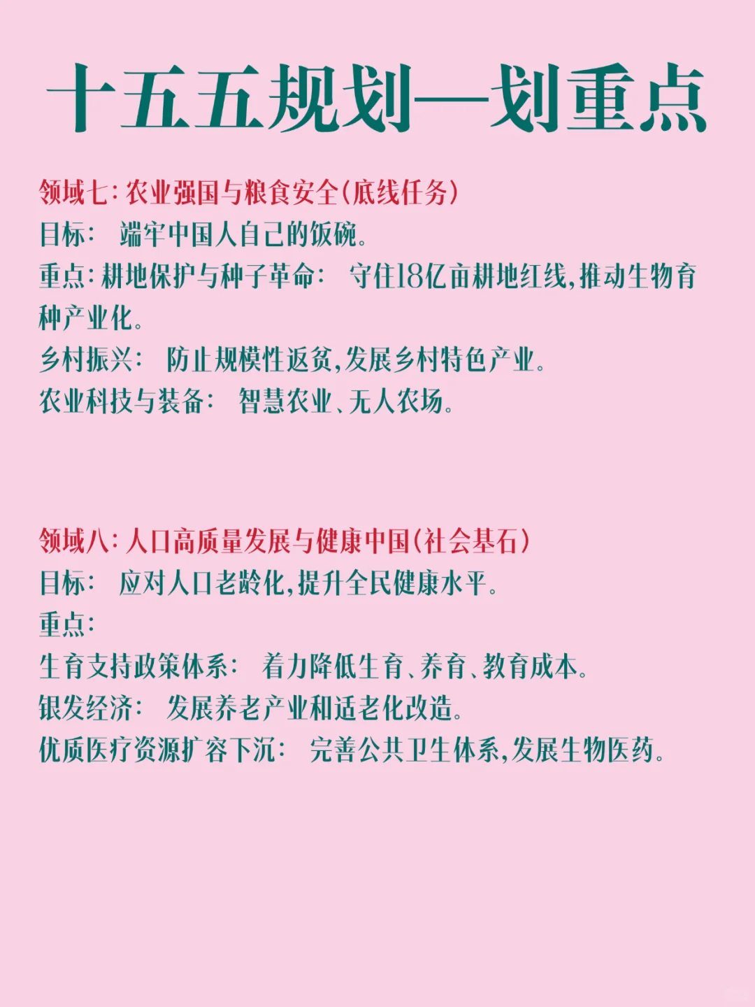 十五五规划一划重点❗️考公人查收🙌🏻