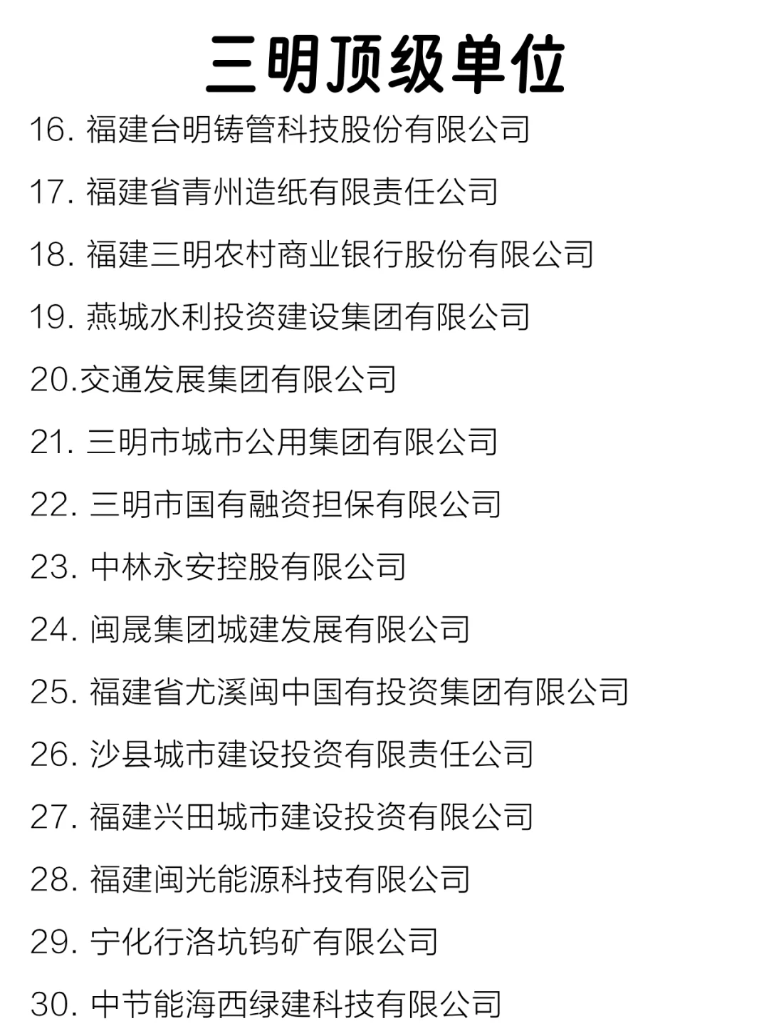 三明顶级单位盘点来啦～