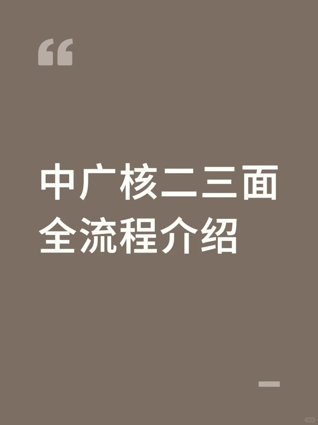 中广核二三面