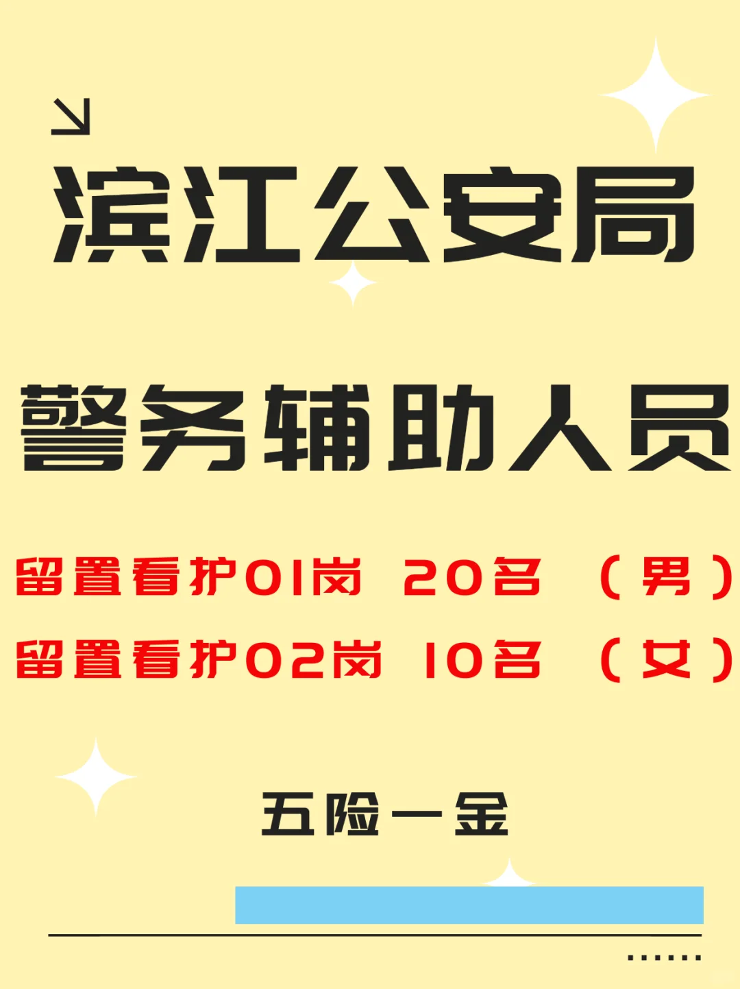 滨江招辅警30名