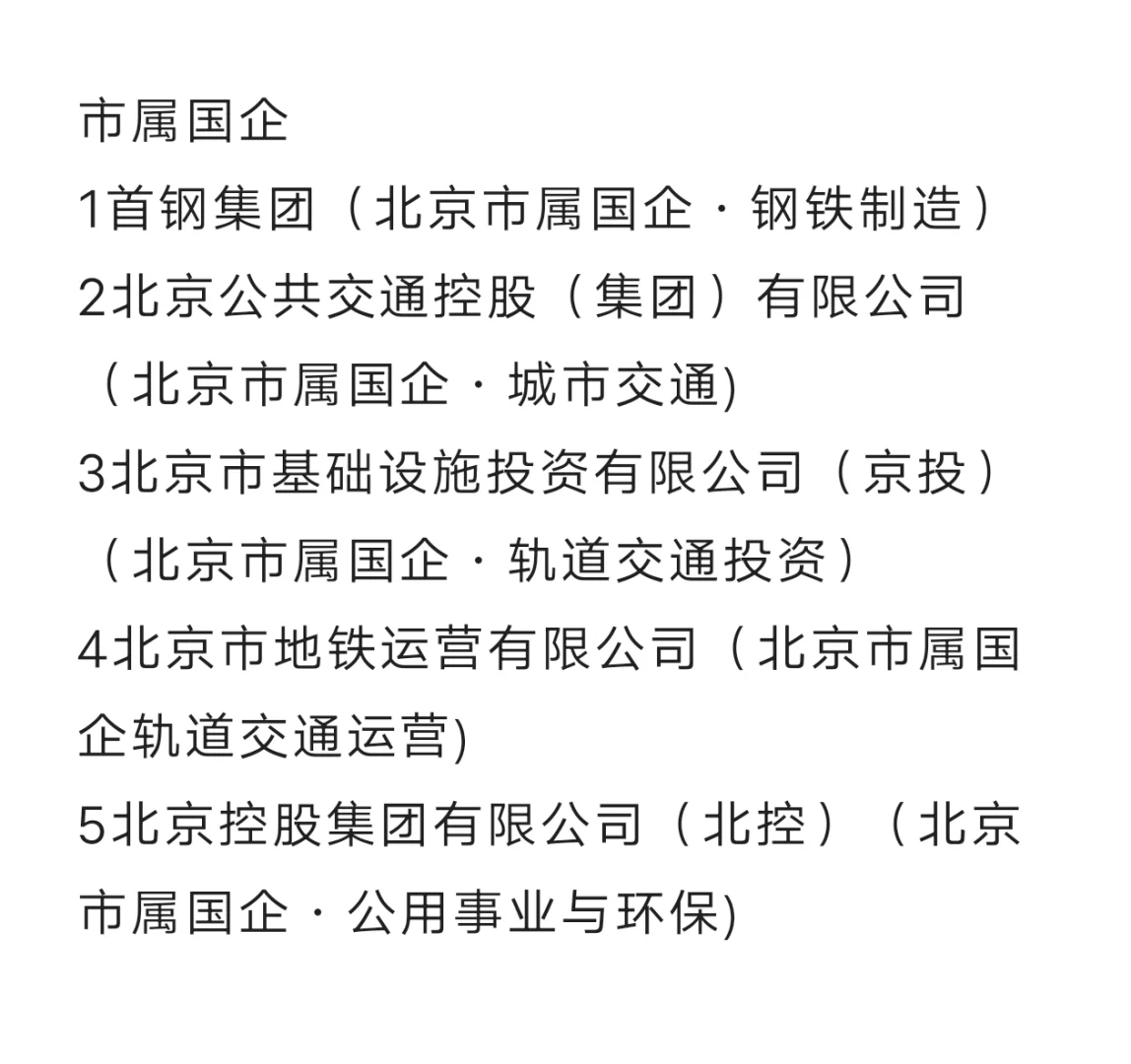 秋招一定要去的国企—北京篇