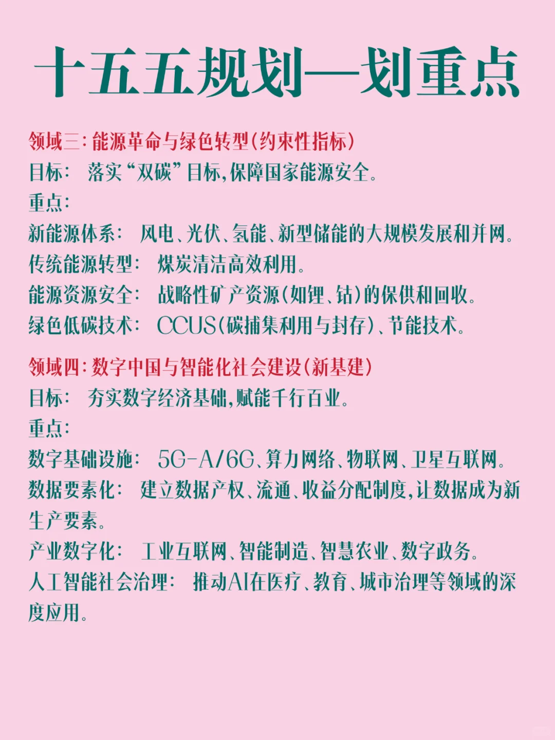 十五五规划一划重点❗️考公人查收🙌🏻