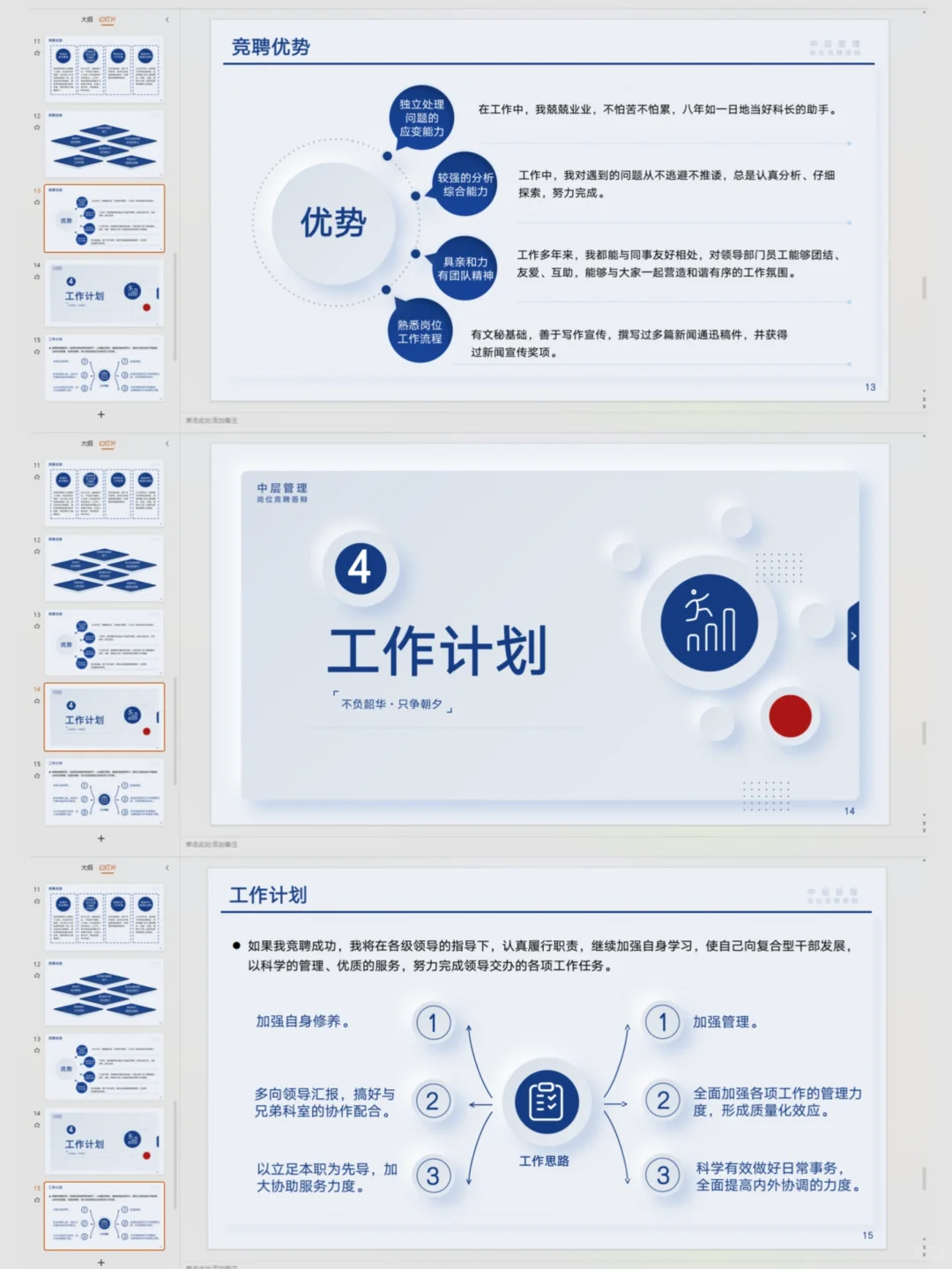 中层管理岗位竞聘答辩ppt➕竞聘稿➕内容完整