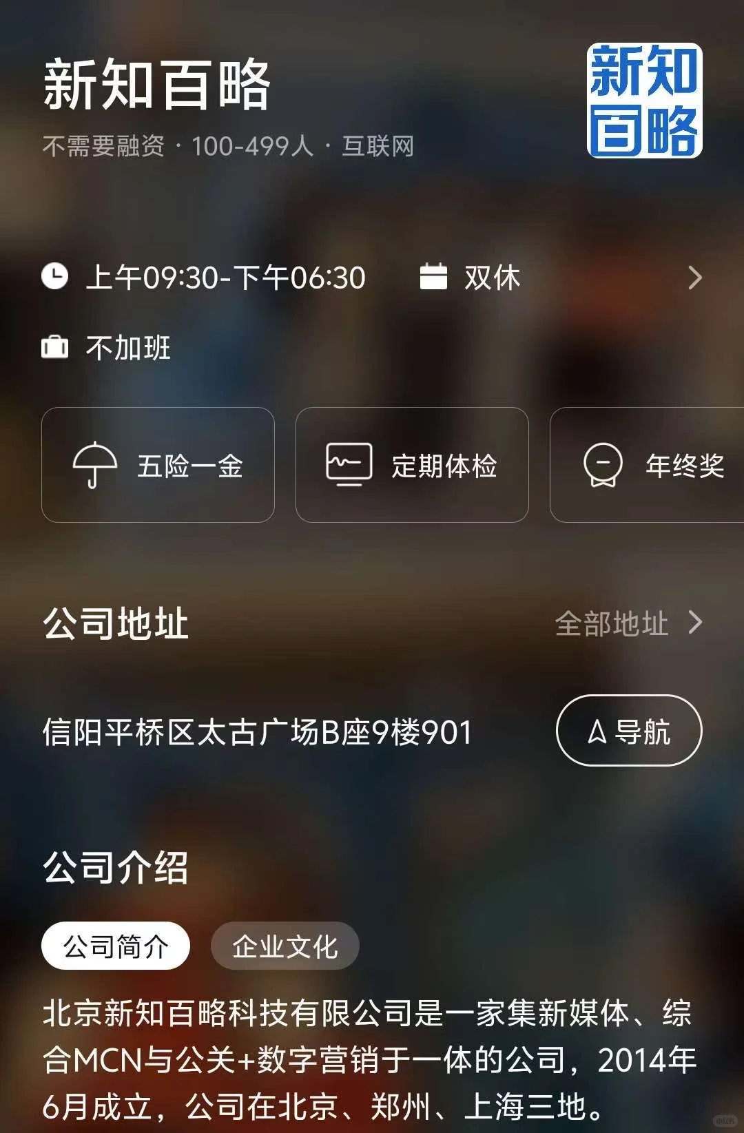 郑州小而美公司总结