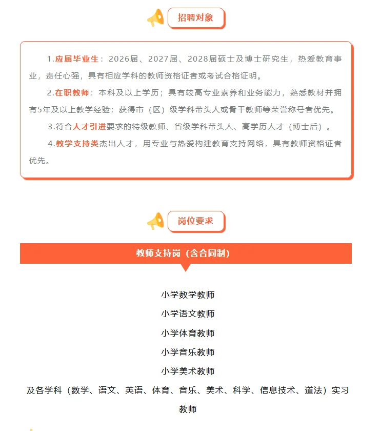 首都师范大学附属中学第一小学招聘公告